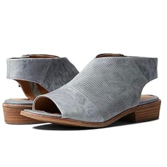 SOFFT Women's Size 8.5 NATALIA Leather Sandal Shoes Slate Blue Gray Bohemian - Picture 15 of 15